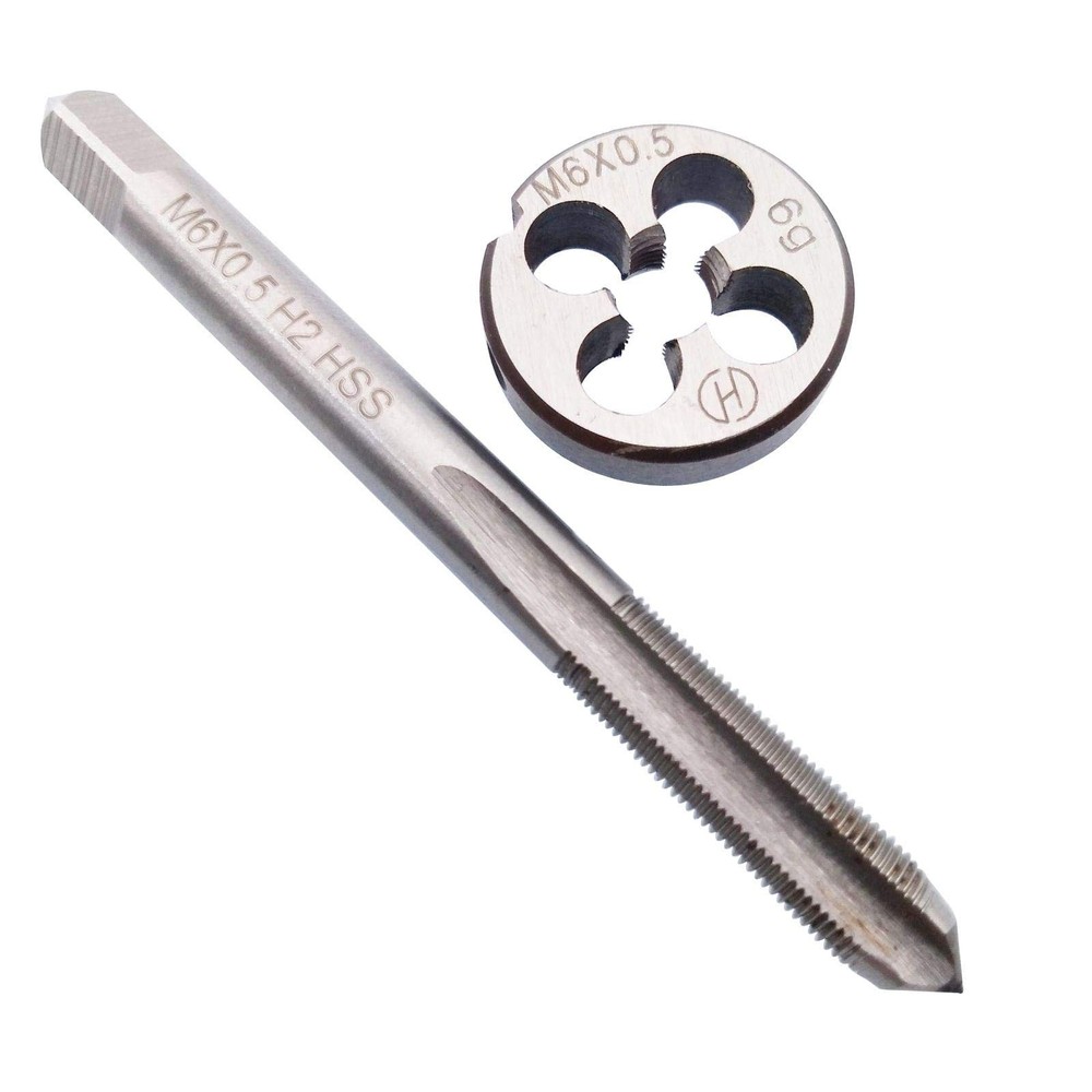 HSS M6x0.5mm Tap Die Metric Thread Right Hand Cutting Tool Supply Hardware