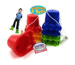 Matty&rsquo;s Toy Stop Monster Feet Plastic Balancing Stilts 4.75&Prime; (R&hellip; USA FAST SHIP