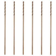 HLOFIZI 1/8 x 6 Inch Cobalt Long Drill Bits (6 Pack), Drilling for in