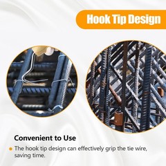 2Pcs Rebar Wire Twister Tie Twister Tool Concrete Metal Wire Twisting Fence Tool