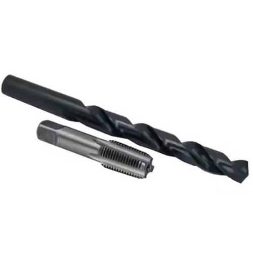 1/4 In Carbon Steel NPT Pipe Tap and 7/16 In. High Speed Steel Drill Bit Set 2