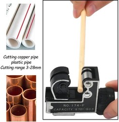Mini Pipe Tubing Cutter Deburring Tool Copper Brass Aluminum Cutting HVAC Plumb