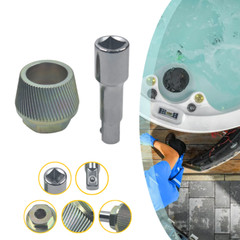 1.5&rdquo; Tub Drain Extractor with 1/2&rdquo; Socket Bathtub Remover Colourful Galvanized