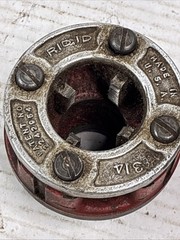 Ridgid 00-R Ratchet Pipe Threader 3/4&Prime; Threading Die Head Cutting Edges Great