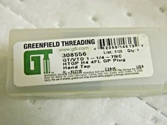Greenfield Threading Standard Hand Tap HSS 1-1/4 &ndash; 7 UNC H4 4FL 308556