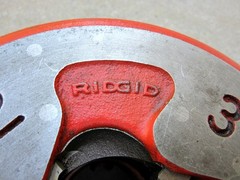 Ridgid Tools No. 65R-TC Manual Receding Pipe Threader & Handle 36570 USA