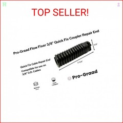 Pro-Graad Flow Fixer 91037 IW Cable Repair Coupling 3/8-Inch Compatible Fit RIDG