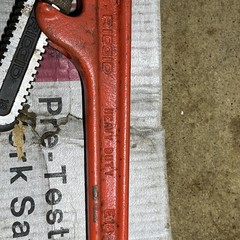 New Old Stock RIDGID Offset Pipe Wrench, E-18, Heavy Duty USA Made
