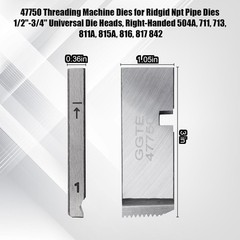 47750 Threading Machine Dies for RIDGID Hs Hardened Steel Npt Pipe Dies 1&Prime;-2&Prime; Un