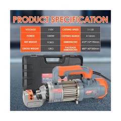 5/8 Inch Electric Hydraulic Rebar Cutter, Portable Rebar Cutter, Cutting up t&hellip;