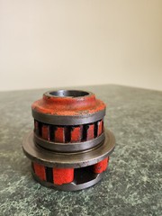LOT OF 2 Ridgid 1 1/2&Prime; Pipe Threader Die Heads (12-R)