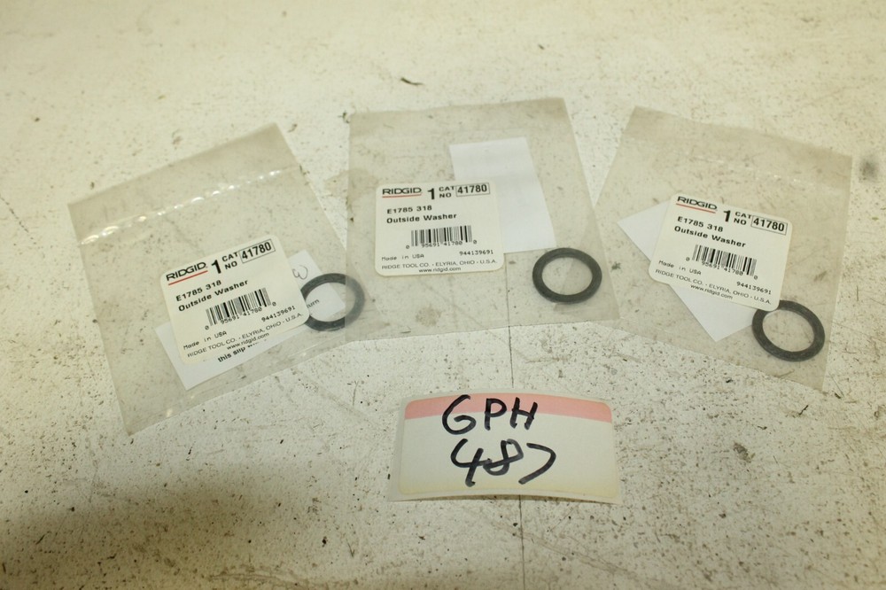 Lot of 3 Ridgid 41780 Washer, Outside 318NEW