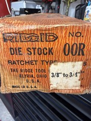 Ridgid Die Stock 00R Ratchet Type 3/4, 1/2, & 3/8