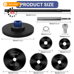 Meaowera PVC Pipe Internal Cutter Set &ndash; 360&deg; Rotating Cutter, 7 inch, Black