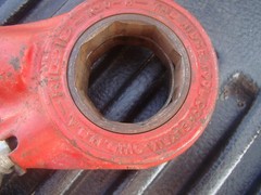 Ridgid 0-R Ratchet Ratcheting Head Pipe Threader & 17&Prime; Handle w/ 1/2&Prime; Die Cutter