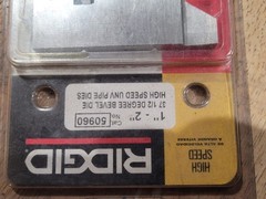 RIDGID 50960, 37 1/2 Degree Bevel Die Set