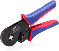 Ferrule Crimping Tool AWG 23-7, Square Ratchet Self-Adjusting Crimper for End-Sl