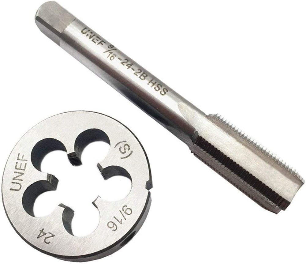 9/1624 Inch Tap And Die Set UNEF HSS Right Hand Machine Tool Hardware Kit