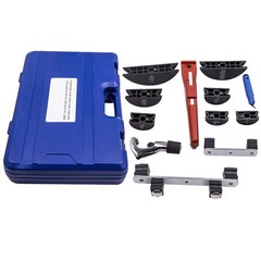 HVAC Ratcheting Pipe Tube Bender Tool Kit 1/2&rdquo; 1/4&Prime;-7/8&Prime; 90&deg; Bending 7 Dies