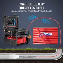 10.1in Touchscreen Drain Camera with Self-Leveling