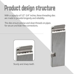 Right-Handed NPT Pipe Dies 1/2&Prime;-3/4&Prime; Universal Die Heads for Threading Machines