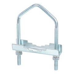 Antenna Mast Cross-Over Bracket Kit U-Bolt Clamp Mounting Hardware M6x100x50mm