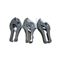 LOT OF 3 HDX Ratcheting Cutter PVC Pipe Cutting &ndash; Up to 1/1/4 IN PVC With BOX