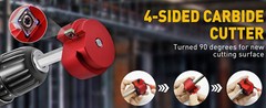 7pcs PVC Pipe Reamer Kit PVC Fitting Plastic ABS Socket Saver for 1/2&Prime; Drills