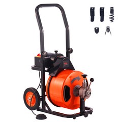 VEVOR&nbsp;Drain Cleaner Machine&nbsp;Electric Drain Auger 75&nbsp;FT x 1/2 In&nbsp;Auto Feed