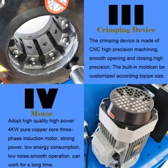 220V Hose Crimper High Pressure Hydraulic Hose Crimping Machine Pipe Shrinking