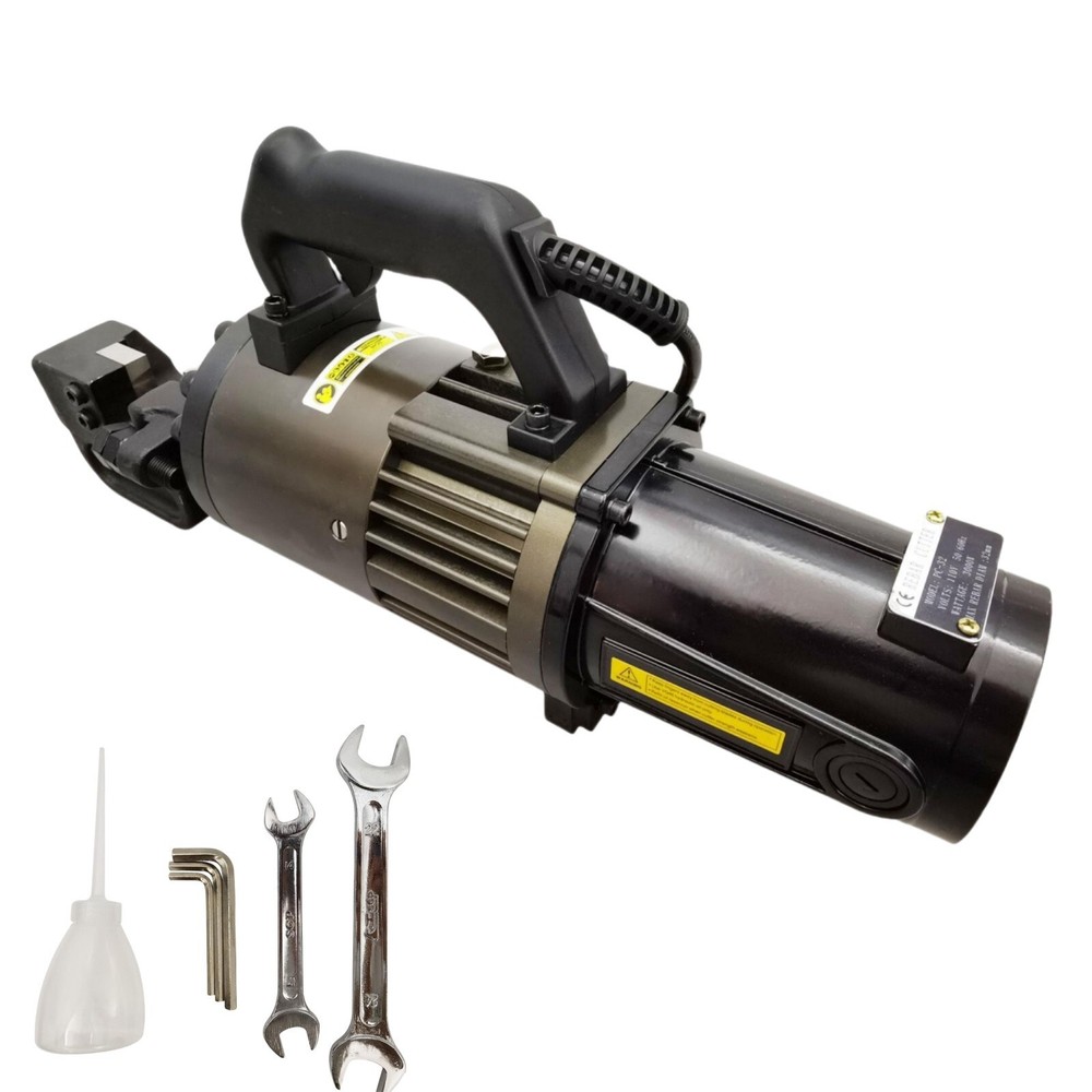 110V Electric Steel Bar Cutting Machine Aviation Aluminum Rebar Bender 1.26&Prime;