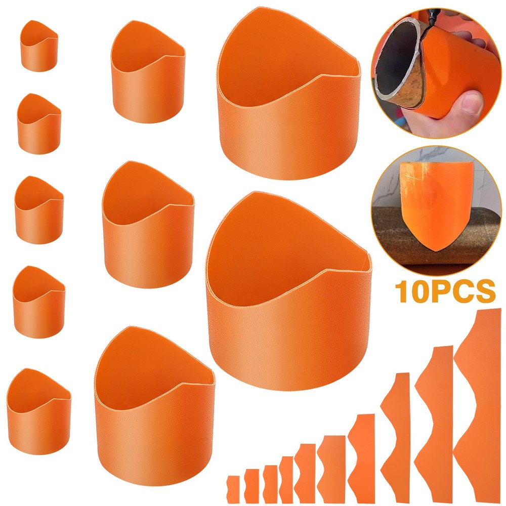 10x 3/4&Prime;-8&Prime; Pipe Saddle Cutting Guide Template for Welding Layout Metal PVC Pipe