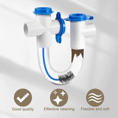 16-Inch Flexible AC Drain Line Cleaning Brush, 5-Pack, for Condensate P-Trap &hellip;