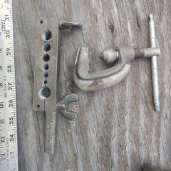 Vtg Craftsman Flaring Tool Set W/Spring Benders & Original Steel Box USA 🇺🇸