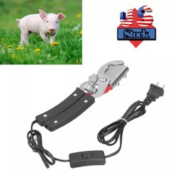 Electric Heating Tail Clamp Cutter Tail Cutting Plier For Piglets Sheep Dog NEW