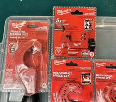 Milwaukee Tubing Cutters Lot &ndash; Straight, Mini, Directional Cutters &bull; New In Box!