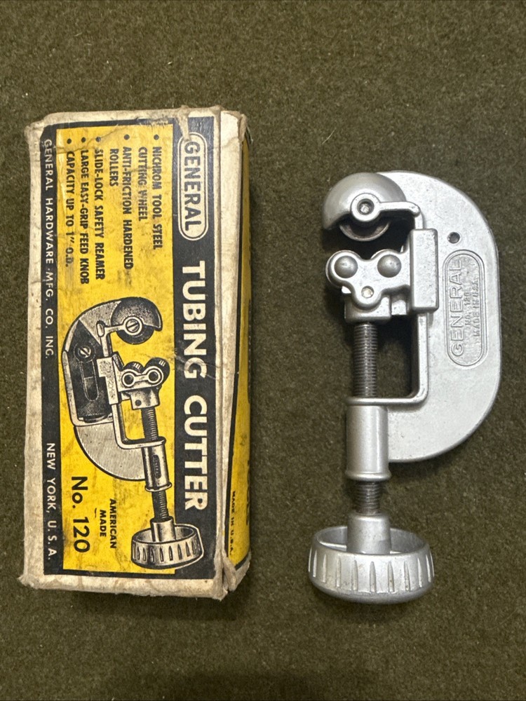 Vintage General Hardware Tubing Cutter w/ Reamer &ndash; NY, NY USA 🇺🇸 NOS