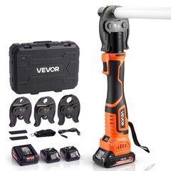 VEVOR 18V PureFlow Press Tool Kit for 1/2&Prime; 3/4&Prime; 1&Prime; PEX Pipe Stainless Steel Ring