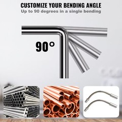 Pipe Tube Bender 1/4&Prime;-7/8&Prime; OD Ratcheting Pipe Tube Bender with 7 Bending Dies