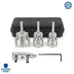 Pipe Threading Tool Kit 5 Piece 1/2 Inch 3/4 Inch 1 Inch Dies Broken Bolt