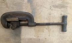 Vintage Heavy Duty Ridgid # 2 Steel Pipe Cutter ⅛&rdquo; -2&rdquo;&nbsp;Made USA Ridge Tool Co
