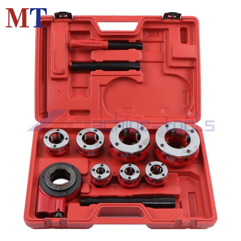 7 Size W/ Handle BSPT Pipe Threader Pipe Threader Threading 3/8&Prime; To 2&Prime; Dies