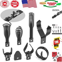 Professional Grade 8-Piece Drain Snake Attachments for Complete Clog Management
