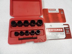 Craftsman 3/8&Prime; 1/2&Prime; Damaged Bolt Nut Remover Set &ndash; Part # 52060/52061