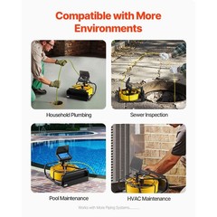 Uimoso Sewer Inspection Camera with 30M Cable and 4.3-Inch LCD Display
