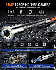 9&rdquo; Portable Sewer Camera with Locator, 1080P, 300ft, 5X Zoom, 32GB DVR
