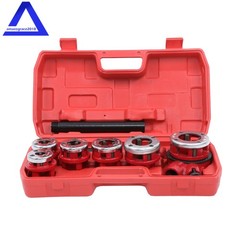 Ratchet Pipe Threader Kit with 6 Dies, 1/4&Prime; NPT to 1-1/4&Prime; NPT Threading Tool