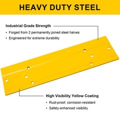 12 Inch Sheet Metal Bending Tool, Duct Bender Hand Folding 12 Inch, Yellow