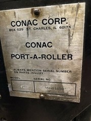 Conac Port-A-Roller Hydraulic Roll Groover 1/2HP, 115/208-230V, 910