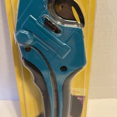 Bates PVC Pipe Cutter, Cuts Up To 1-5/8&rdquo; Teal Blue Tool With 1 Spare Blade